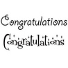 Woodware Congratulations Clear Stamp (JWS010) (OUTLET) Woodware Congratulations Clear Stamp (JWS010) (OUTLET)