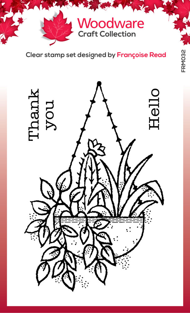 Woodware Hanging Basket Clear Stamp (FRM032) (OUTLET) Woodware Hanging Basket Clear Stamp (FRM032) (OUTLET)