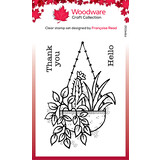 Woodware Hanging Basket Clear Stamp (FRM032) (OUTLET)