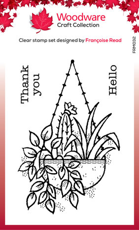 Woodware Hanging Basket Clear Stamp (FRM032) (OUTLET) Woodware Hanging Basket Clear Stamp (FRM032) (OUTLET)
