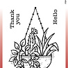 Woodware Hanging Basket Clear Stamp (FRM032) (OUTLET) Woodware Hanging Basket Clear Stamp (FRM032) (OUTLET)