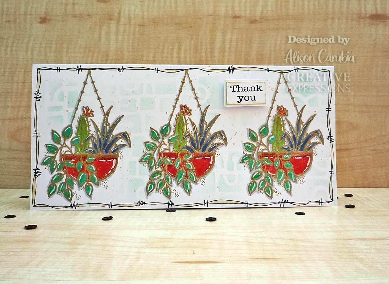 Woodware Hanging Basket Clear Stamp (FRM032) (OUTLET) Woodware Hanging Basket Clear Stamp (FRM032) (OUTLET)
