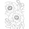 Woodware Poppies Clear Stamp (JGS747) (OUTLET) Woodware Poppies Clear Stamp (JGS747) (OUTLET)