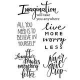 Woodware Imagine Verse Clear Stamp (JGS521) (OUTLET)