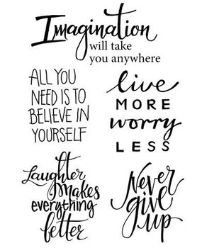 Woodware Imagine Verse Clear Stamp (JGS521) (OUTLET)