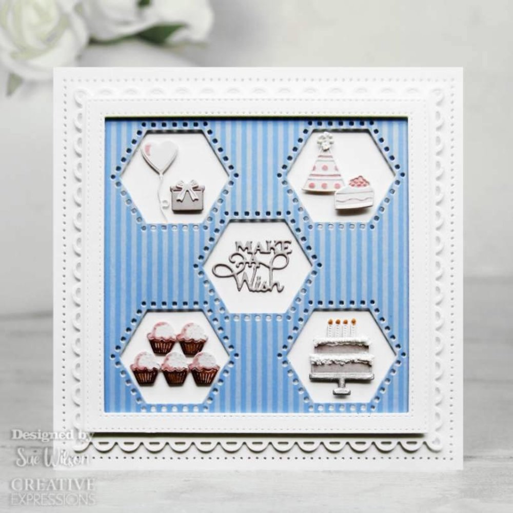 Creative Expressions Sue Wilson Craft Die Squares Collection Hexagon Aperture (CED2503) (OUTLET) Creative Expressions Sue Wilson Craft Die Squares Collection Hexagon Aperture (CED2503) (OUTLET)