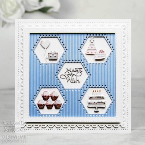 Creative Expressions Sue Wilson Craft Die Squares Collection Hexagon Aperture (CED2503) (OUTLET) Creative Expressions Sue Wilson Craft Die Squares Collection Hexagon Aperture (CED2503) (OUTLET)