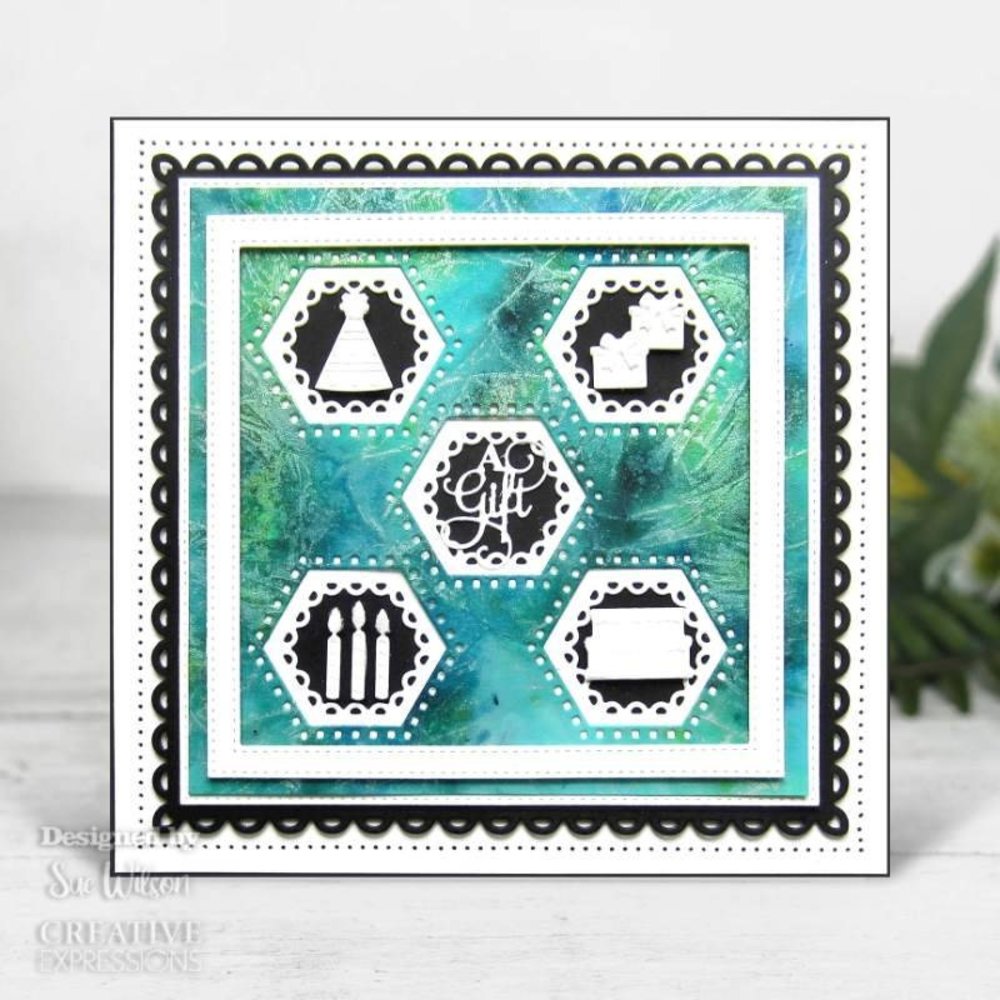 Creative Expressions Sue Wilson Craft Die Squares Collection Hexagon Aperture (CED2503) (OUTLET) Creative Expressions Sue Wilson Craft Die Squares Collection Hexagon Aperture (CED2503) (OUTLET)