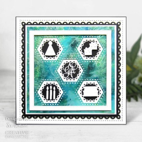 Creative Expressions Sue Wilson Craft Die Squares Collection Hexagon Aperture (CED2503) (OUTLET) Creative Expressions Sue Wilson Craft Die Squares Collection Hexagon Aperture (CED2503) (OUTLET)