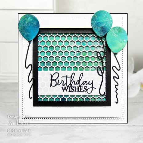 Creative Expressions Sue Wilson Craft Die Background Collection Hexagon (CED7133) (OUTLET)