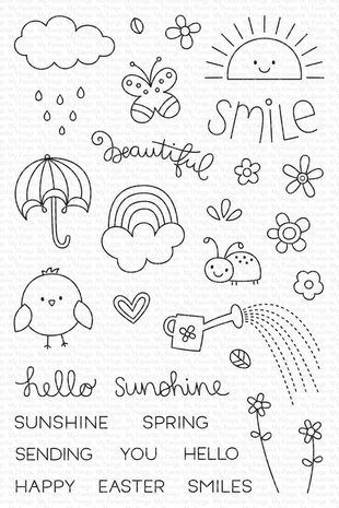 My Favorite Things Sending Sunshine and Smiles Clear Stamps (MSTN-007) (OUTLET) My Favorite Things Sending Sunshine and Smiles Clear Stamps (MSTN-007) (OUTLET)