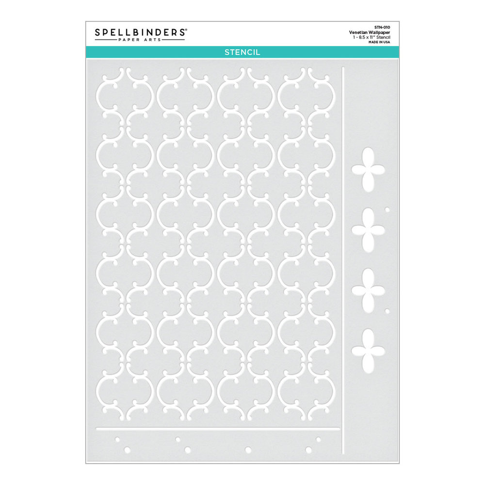 Spellbinders Venetian Wallpaper Stencil (STN-010) (OUTLET)