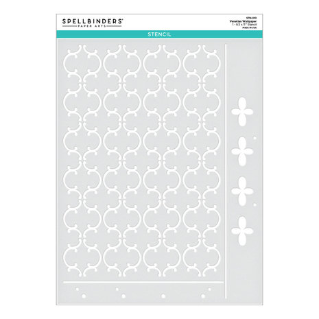 Spellbinders Venetian Wallpaper Stencil (STN-010) (OUTLET)