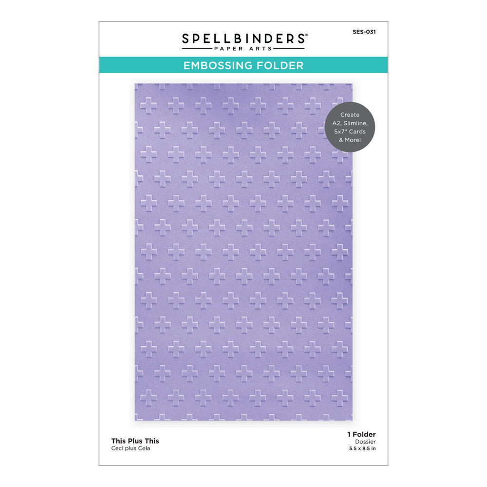 Spellbinders This Plus This Embossing Folder (SES-031) (OUTLET) Spellbinders This Plus This Embossing Folder (SES-031) (OUTLET)