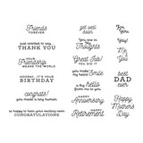 Spellbinders Sentiments for You Clear Stamp (STP-079) (OUTLET)