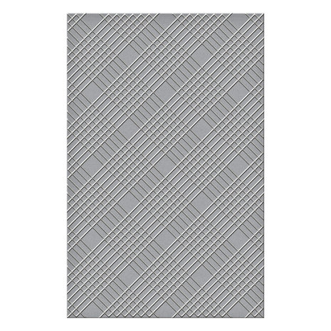 Spellbinders Diamond Plaid Embossing Folder (SES-036)