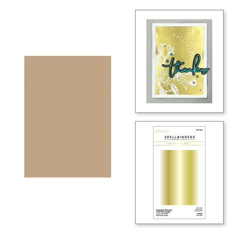 Spellbinders Essential Glimmer Solid Rectangle Glimmer Hot Foil Plate (GLP-320) Spellbinders Essential Glimmer Solid Rectangle Glimmer Hot Foil Plate (GLP-320)