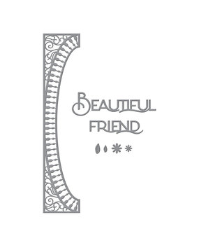 Spellbinders Half Slimline Oval Etched Dies (S4-1198) (OUTLET)