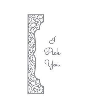 Spellbinders Half Slimline Bracket Etched Dies (S4-1199) (OUTLET)