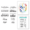 Spellbinders Paint Your World Sentiments Clear Stamp (STP-104) (DISCONTINUED) Spellbinders Paint Your World Sentiments Clear Stamp (STP-104) (DISCONTINUED)