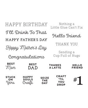 Spellbinders We All Dance Sentiments Clear Stamp (STP-082) (OUTLET) Spellbinders We All Dance Sentiments Clear Stamp (STP-082) (OUTLET)