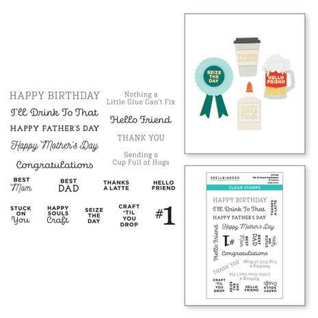 Spellbinders We All Dance Sentiments Clear Stamp (STP-082) (OUTLET) Spellbinders We All Dance Sentiments Clear Stamp (STP-082) (OUTLET)