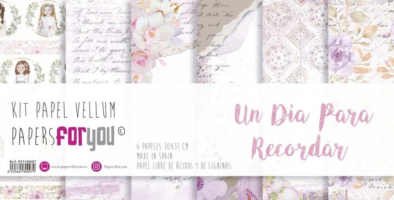 Papers For You Un Día Para Recordar Niña Vellum Paper Pack (6pcs) (PFY-10097) (DISCONTINUED) Papers For You Un Día Para Recordar Niña Vellum Paper Pack (6pcs) (PFY-10097) (DISCONTINUED)