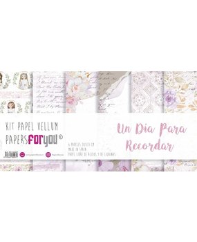 Papers For You Un Día Para Recordar Niña Vellum Paper Pack (6pcs) (PFY-10097) (DISCONTINUED)