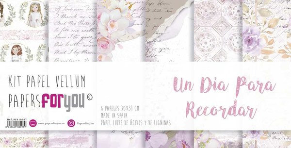 Papers For You Un Día Para Recordar Niña Vellum Paper Pack (6pcs) (PFY-10097) (DISCONTINUED) Papers For You Un Día Para Recordar Niña Vellum Paper Pack (6pcs) (PFY-10097) (DISCONTINUED)