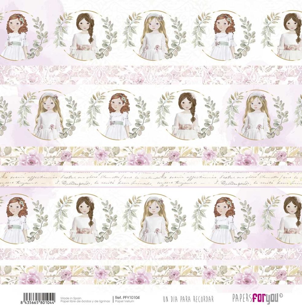 Papers For You Un Día Para Recordar Niña Vellum Paper Pack (6pcs) (PFY-10097) (DISCONTINUED) Papers For You Un Día Para Recordar Niña Vellum Paper Pack (6pcs) (PFY-10097) (DISCONTINUED)