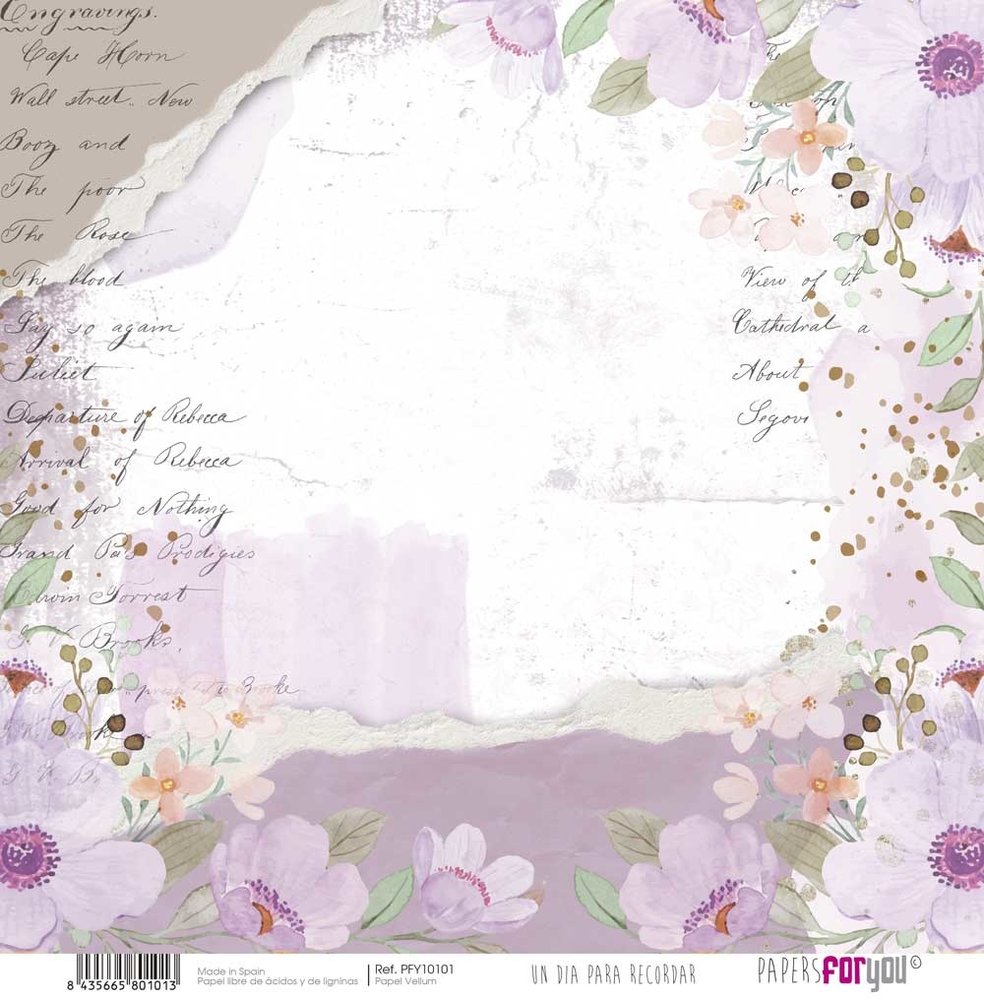 Papers For You Un Día Para Recordar Niña Vellum Paper Pack (6pcs) (PFY-10097) (DISCONTINUED) Papers For You Un Día Para Recordar Niña Vellum Paper Pack (6pcs) (PFY-10097) (DISCONTINUED)