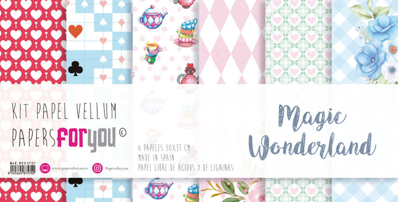 Papers For You Magic Wonderland Vellum Paper Pack (6pcs) (PFY-4757) (DISCONTINUED)