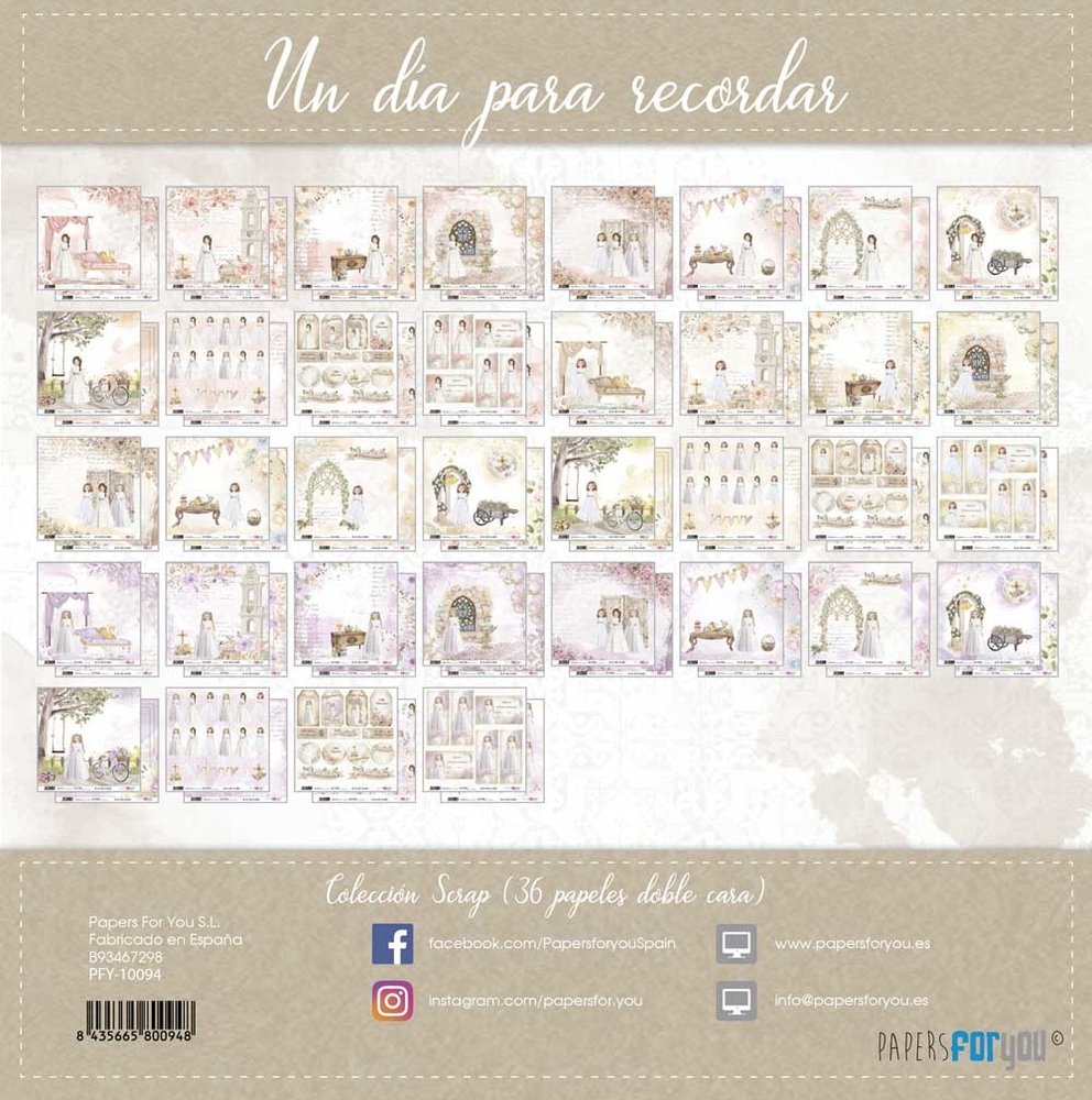 Papers For You Un Día Para Recordar Niña Mini Scrap Paper Pack (36pcs) (PFY-10094) (DISCONTINUED) Papers For You Un Día Para Recordar Niña Mini Scrap Paper Pack (36pcs) (PFY-10094) (DISCONTINUED)