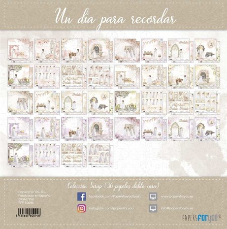 Papers For You Un Día Para Recordar Niña Mini Scrap Paper Pack (36pcs) (PFY-10094) (DISCONTINUED) Papers For You Un Día Para Recordar Niña Mini Scrap Paper Pack (36pcs) (PFY-10094) (DISCONTINUED)