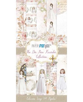 Papers For You Un Día Para Recordar Niña Slim Scrap Paper Pack (14pcs) (PFY-10093) (DISCONTINUED)