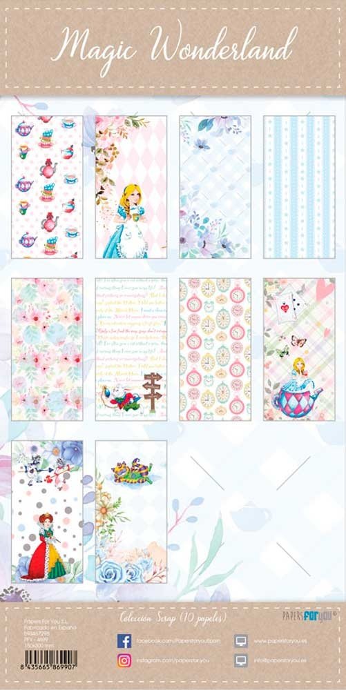 Papers For You Magic Wonderland Slim Scrap Paper Pack (10pcs) (PFY-4699) (DISCONTINUED) Papers For You Magic Wonderland Slim Scrap Paper Pack (10pcs) (PFY-4699) (DISCONTINUED)