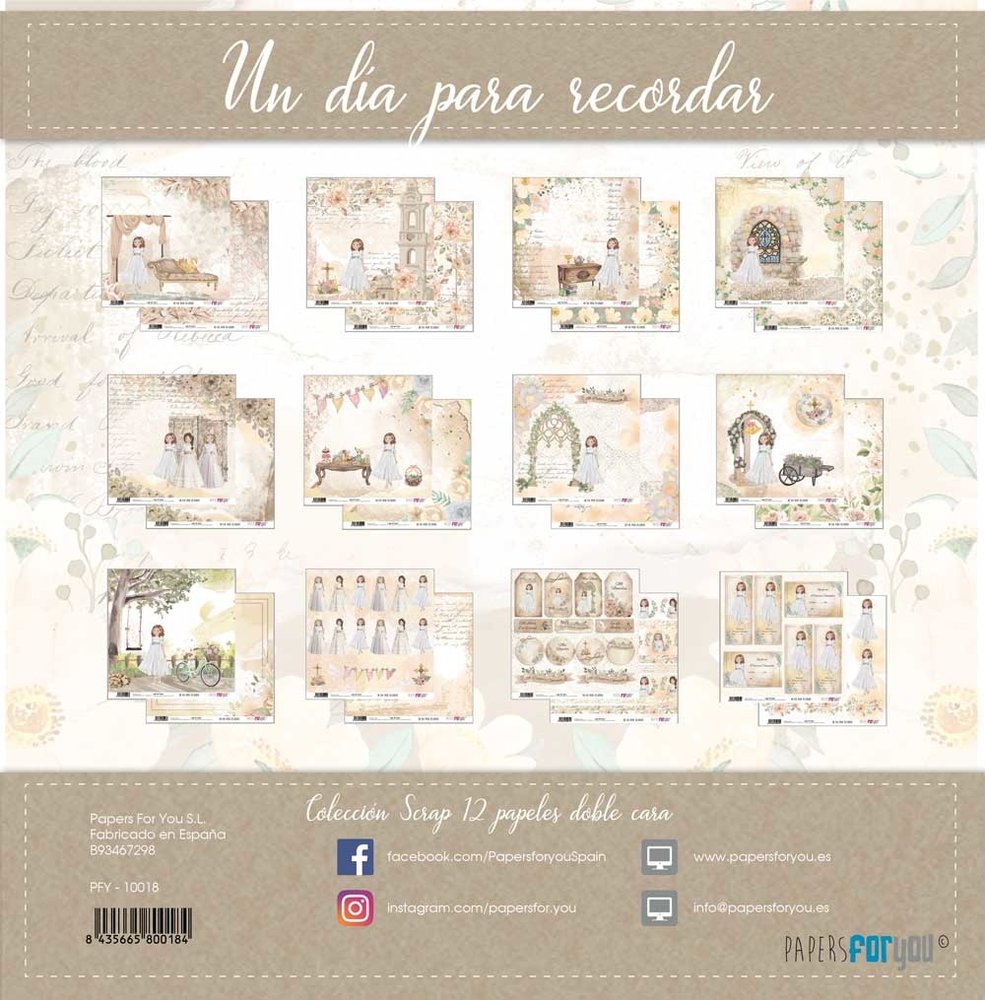 Papers For You Un Día Para Recordar Niña Pelirroja Scrap Paper Pack (12pcs) (PFY-10018) (DISCONTINUED) Papers For You Un Día Para Recordar Niña Pelirroja Scrap Paper Pack (12pcs) (PFY-10018) (DISCONTINUED)