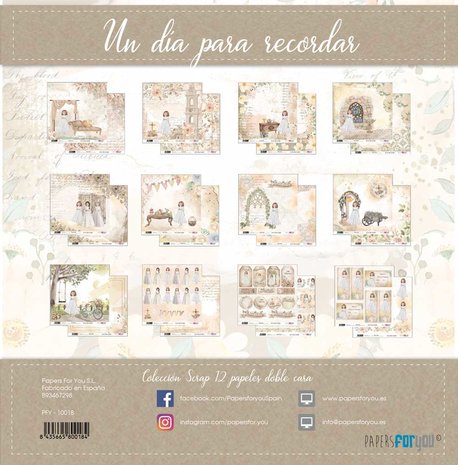 Papers For You Un Día Para Recordar Niña Pelirroja Scrap Paper Pack (12pcs) (PFY-10018) (DISCONTINUED) Papers For You Un Día Para Recordar Niña Pelirroja Scrap Paper Pack (12pcs) (PFY-10018) (DISCONTINUED)