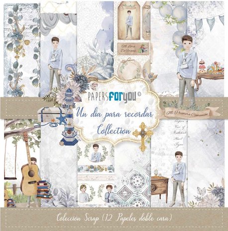 Papers For You Un Día Para Recordar Niño Moreno Scrap Paper Pack (12pcs) (PFY-10047) (DISCONTINUED) Papers For You Un Día Para Recordar Niño Moreno Scrap Paper Pack (12pcs) (PFY-10047) (DISCONTINUED)