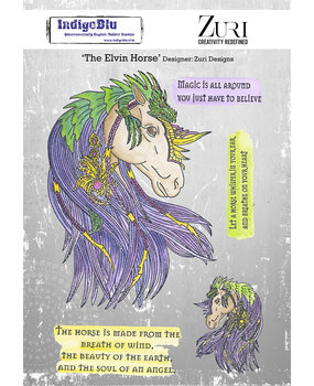 IndigoBlu The Elvin Horse A5 Rubber Stamps (IND0943) (OUTLET)