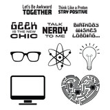 Spellbinders All Geek Clear Stamp (STP-073) (OUTLET)