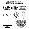 Spellbinders All Geek Clear Stamp (STP-073) (OUTLET) Spellbinders All Geek Clear Stamp (STP-073) (OUTLET)