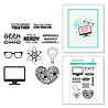 Spellbinders All Geek Clear Stamp (STP-073) Spellbinders All Geek Clear Stamp (STP-073)