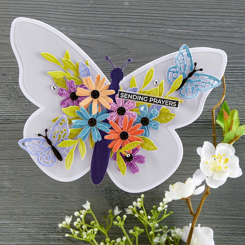 Spellbinders Butterfly Sentiments Clear Stamp (STP-081) (OUTLET) Spellbinders Butterfly Sentiments Clear Stamp (STP-081) (OUTLET)