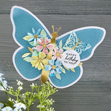 Spellbinders Butterfly Sentiments Clear Stamp (STP-081) (OUTLET) Spellbinders Butterfly Sentiments Clear Stamp (STP-081) (OUTLET)
