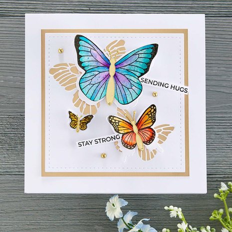 Spellbinders Butterfly Sentiments Clear Stamp (STP-081) (OUTLET) Spellbinders Butterfly Sentiments Clear Stamp (STP-081) (OUTLET)