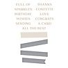 Spellbinders Sentiment Banner Glimmer Hot Foil Plate & Die (GLP-303) (DISCONTINUED) Spellbinders Sentiment Banner Glimmer Hot Foil Plate & Die (GLP-303) (DISCONTINUED)