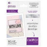Gemini WITH LOVE From All of Us Stamp & Die (GEM-STD-WLFAOU) (DISCONTINUED)