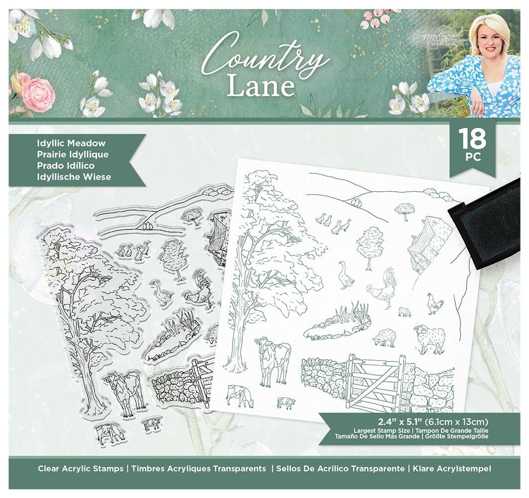 Crafter's Companion Country Lane Clear Stamps Idyllic Meadow (S-CLANE-ST-IDME) (OUTLET)
