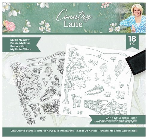 Crafter's Companion Country Lane Clear Stamps Idyllic Meadow (S-CLANE-ST-IDME) (OUTLET)